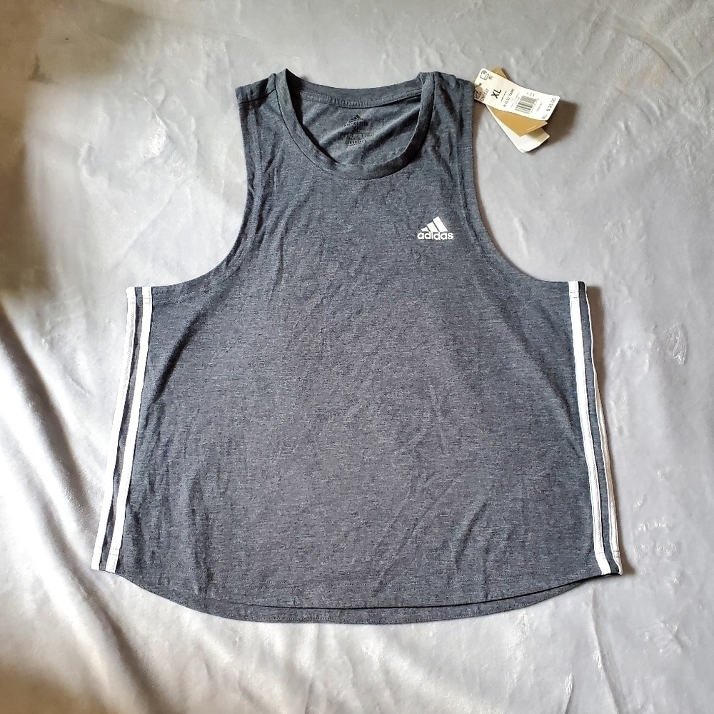 Adidas Gray Tank Aero-Ready Size XL NWT